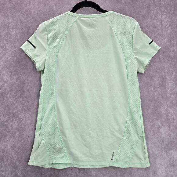 Hind Mint Green Activewear Performance Short Sleeve Athletic Tshirt Top Medium - Picture 2 of 6